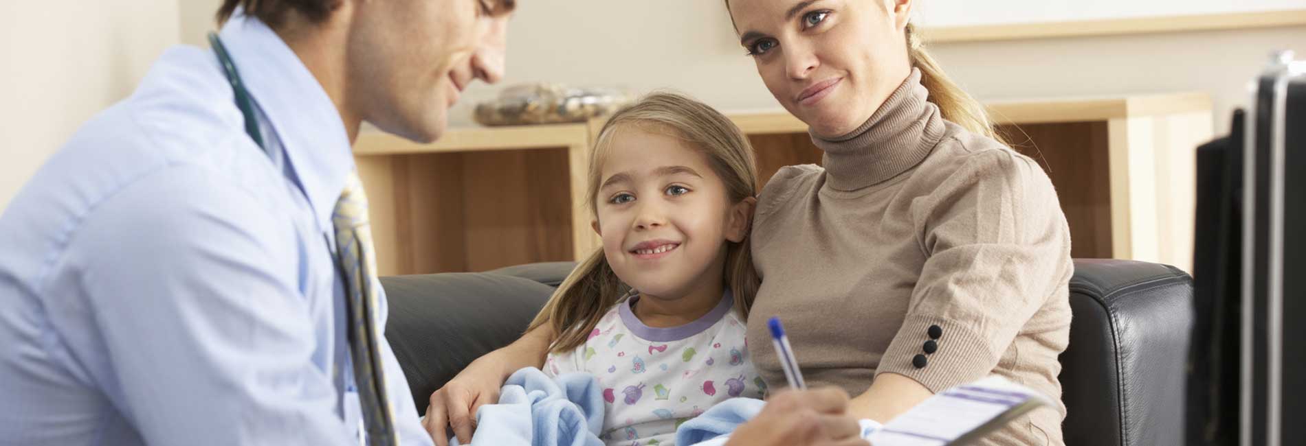 Family with doctor